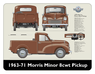 Morris Minor 8cwt Pickup 1968-70 Mouse Mat
